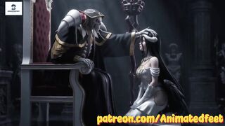 Animated Albedo Overlord Anal Footjob Blowjob Hentai