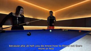 I Competed in a Game of Pool with a Foreign Stranger the Prize a Fuck Ending with a Cumshot Inside!