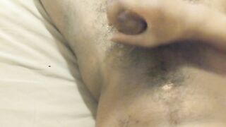 Up close dry guy cumshot