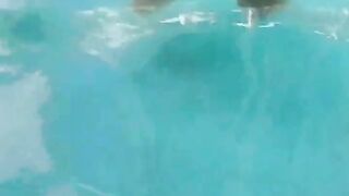 Naked Pool Swimming