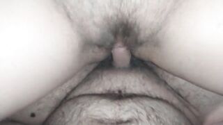 Fucking hairy nerdy teen pussy no condom, wanna creampie her
