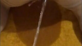 Compilation of petite slut peeing and being peed on
