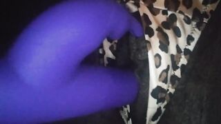 Pussy Play in crotchless panties