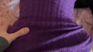 Having Sex with a Beauty in a Purple Dress
