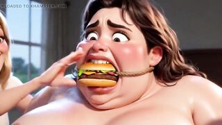 Pathetic Fat Slave Food Play Humiliation - Two Stunning Women