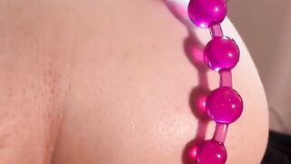 Cute BBW Obsessed with Anal Beads