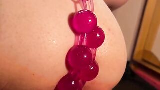 Cute BBW Obsessed with Anal Beads
