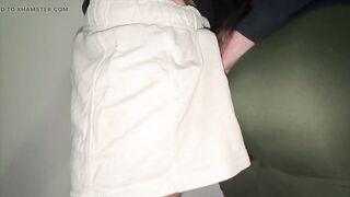 Big-ass Woman Touches a Stranger's Penis