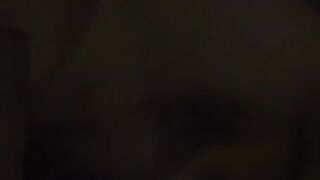 Creature sucks her Creator's cock in slow motion POV