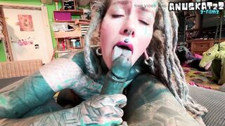 POV Private Fuck with Tattooed Girl Ends in Creampie