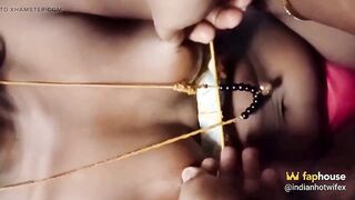 Desi Wife Black Queen Renu BDSM Nipple Pull & Hard Boob Squeeze by Bestie Githane! Indianhotwifex